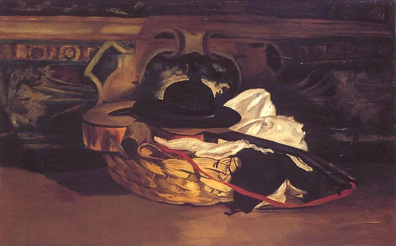 73-Édouard Manet, chitarra e cappello, 1862  